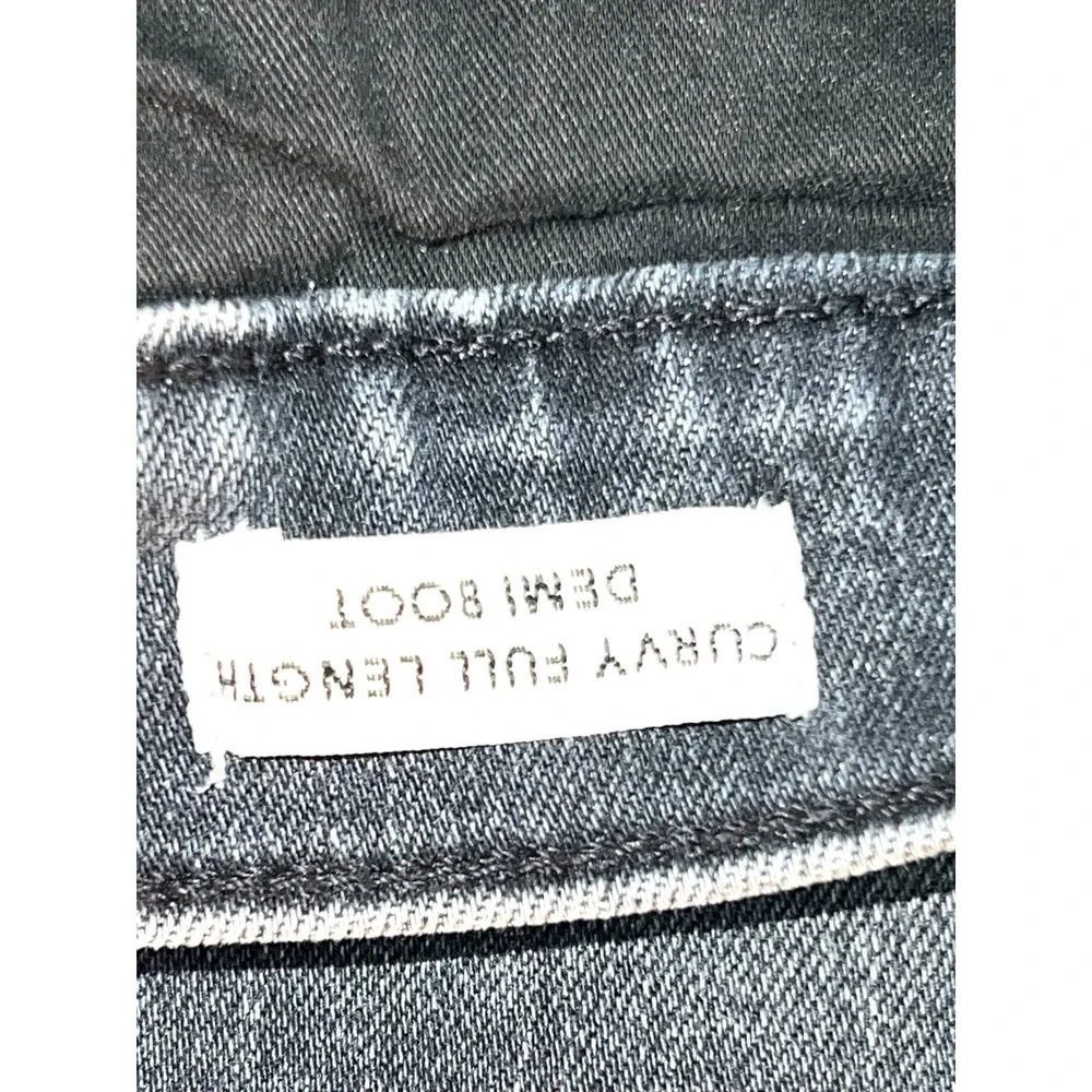 J.CREW Curvy Full Length Demi Boot Jeans Womens 31T‎ Gray Denim